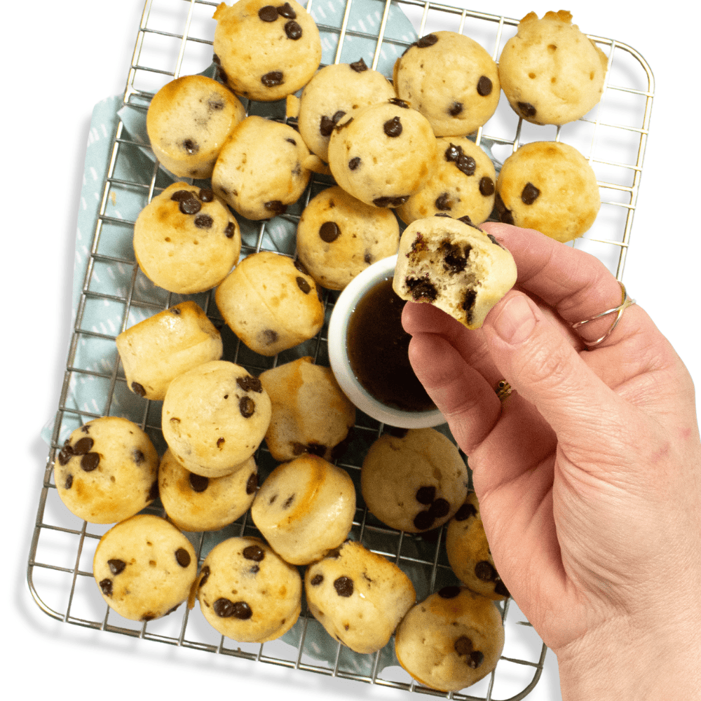 Mini bocconcini di pancake da 15 minuti (con yogurt!)