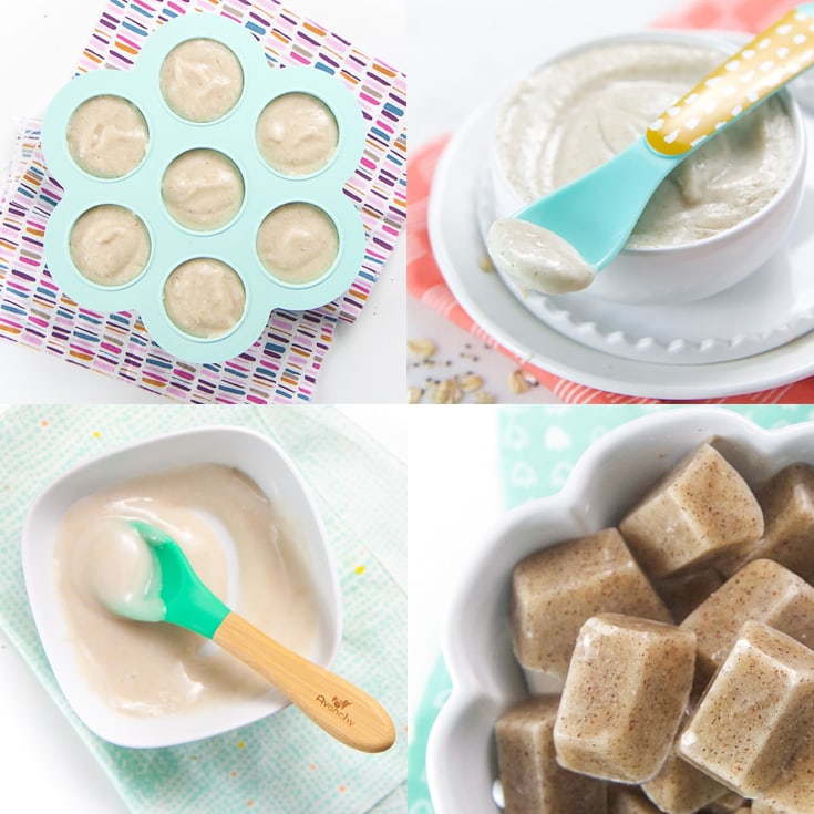 4 ricette di cereali per bambini fatti in casa (4+ mesi)