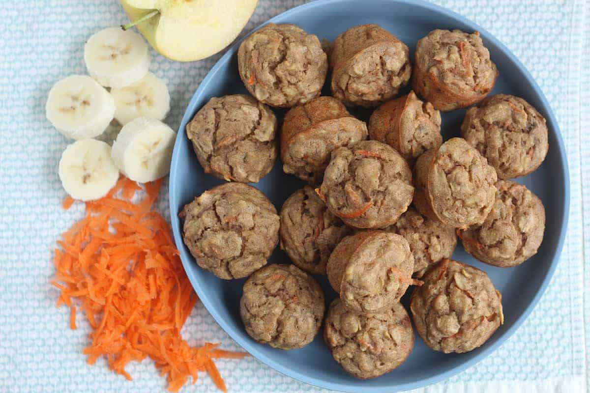 ABC Baby Muffin (con mela, banana e carota!)
