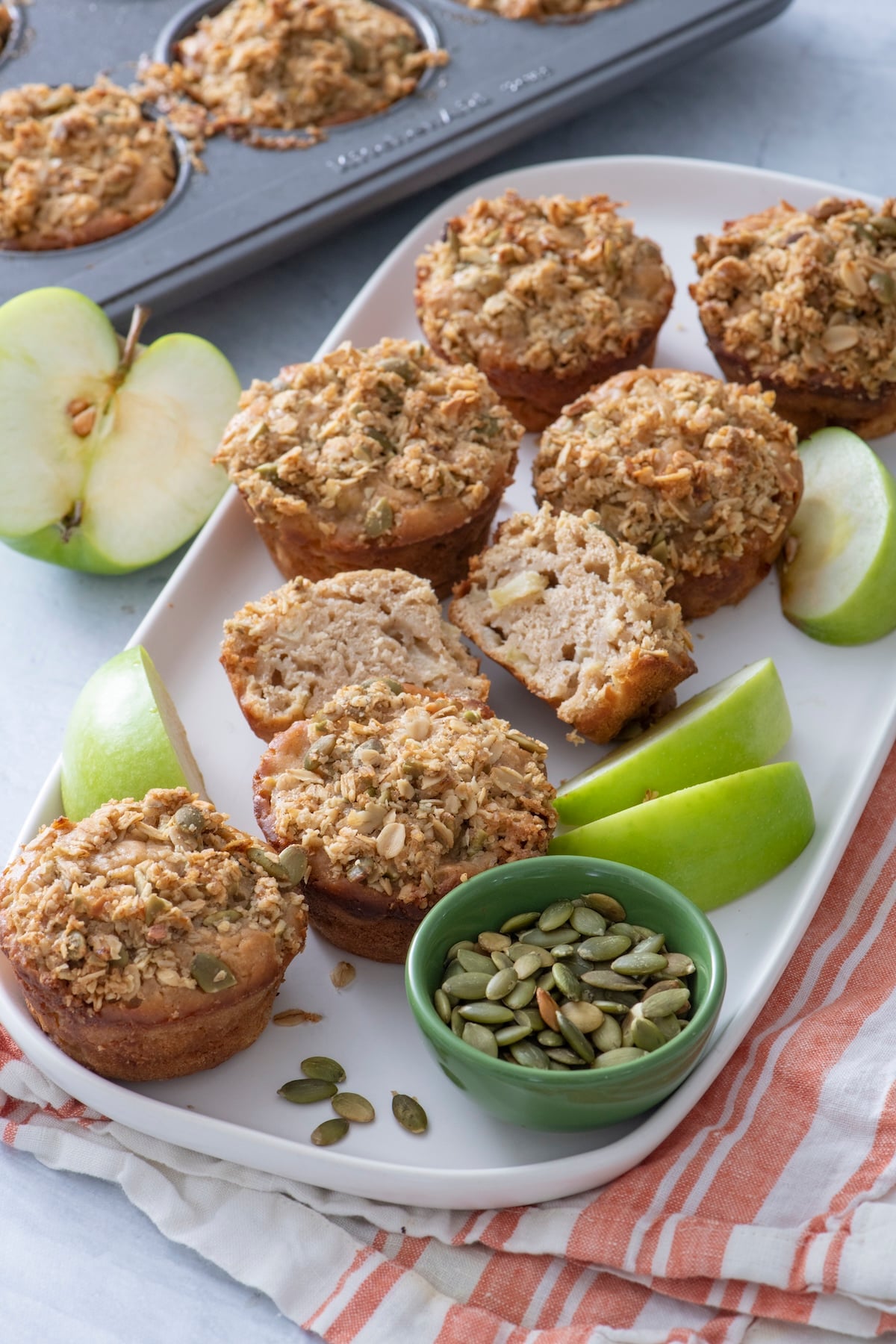 Apple Pie Muffins (Not Too Sweet!)