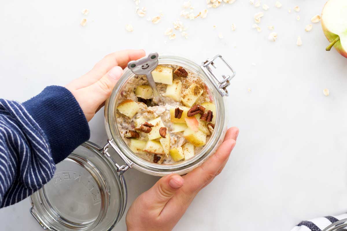 Avena notturna con mele