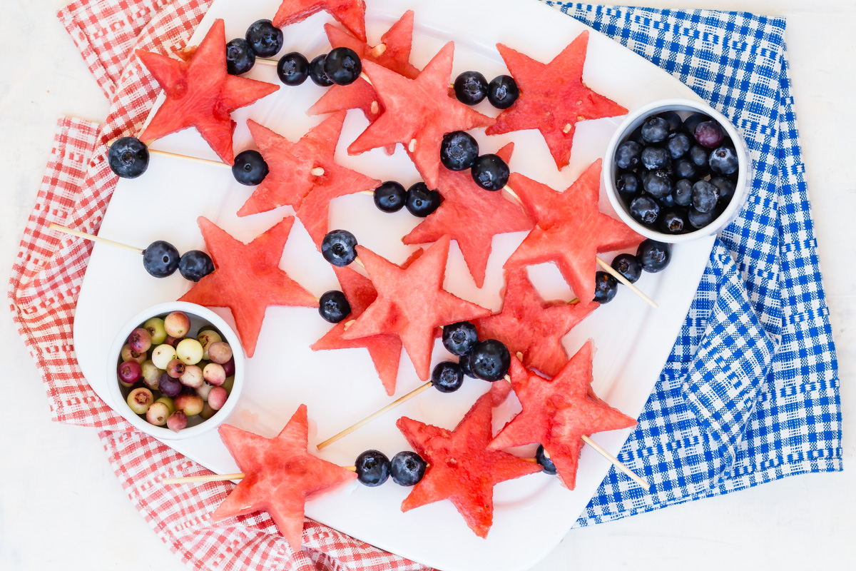 Bacchette di frutta del 4 luglio