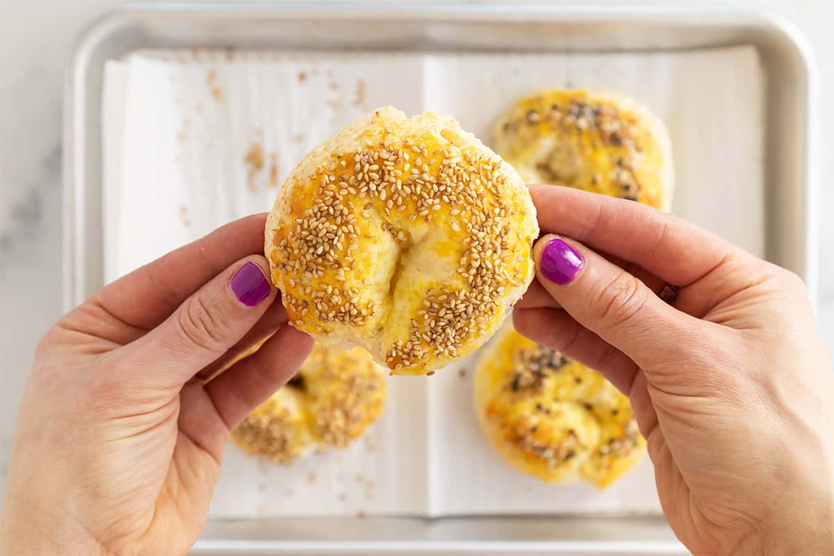 Bagel di ricotta più semplici