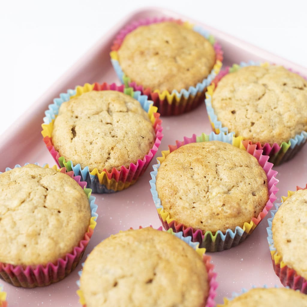 Muffin salutari alla banana richiesti dai bambini (20 minuti)