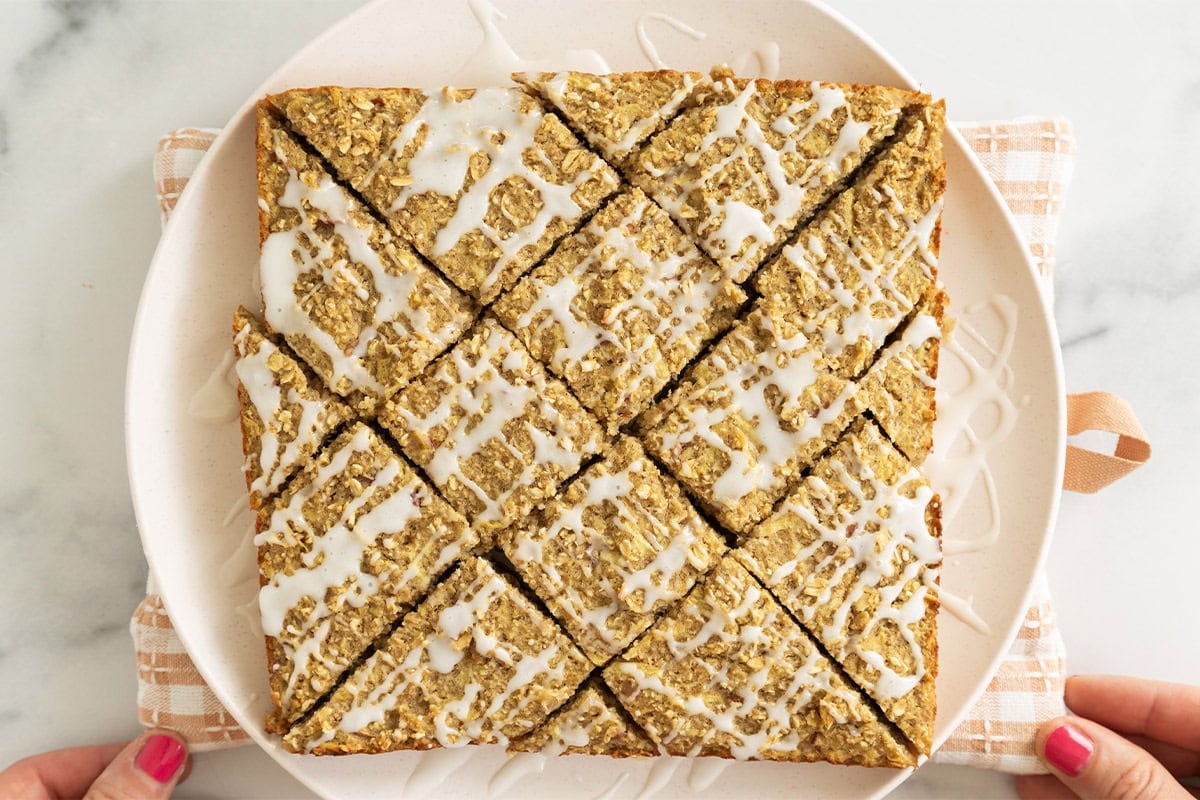 Barrette di farina d'avena alle mele