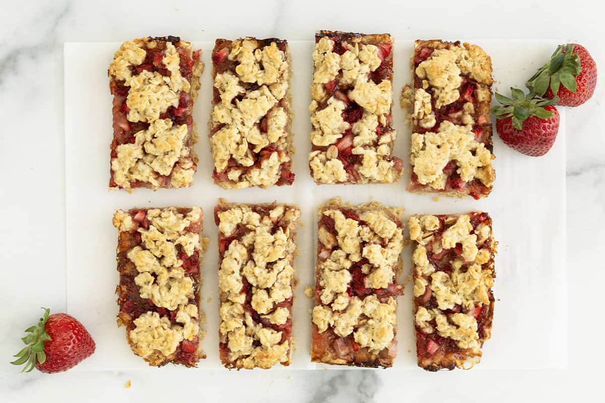 Barrette di farina d'avena e fragole (facili e buonissime)
