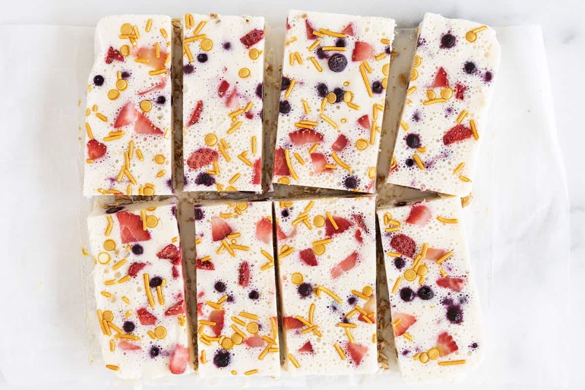 Barrette di yogurt facili
