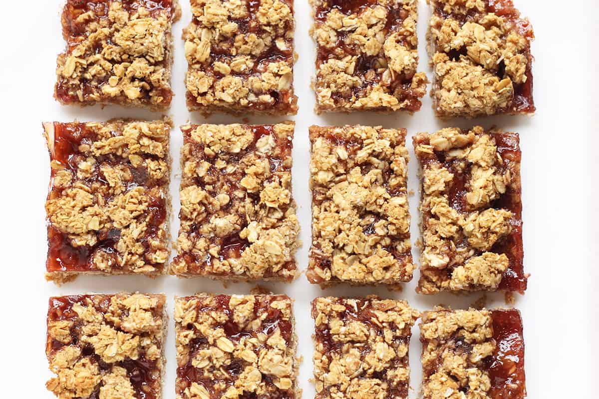 Barrette per la colazione salutare (con marmellata) (Così facile!)