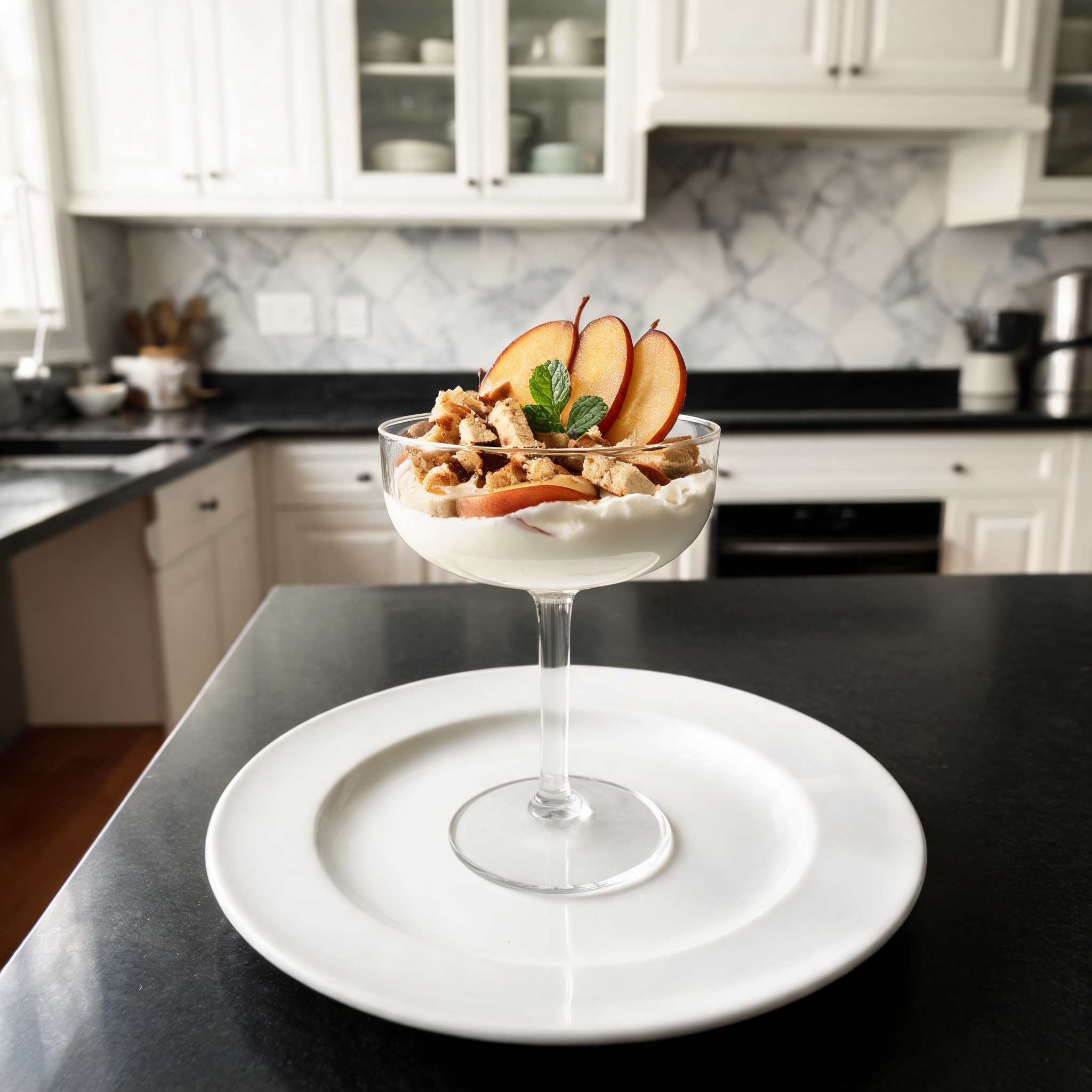Coppa Golosa di Yogurt con Mele e Biscotti