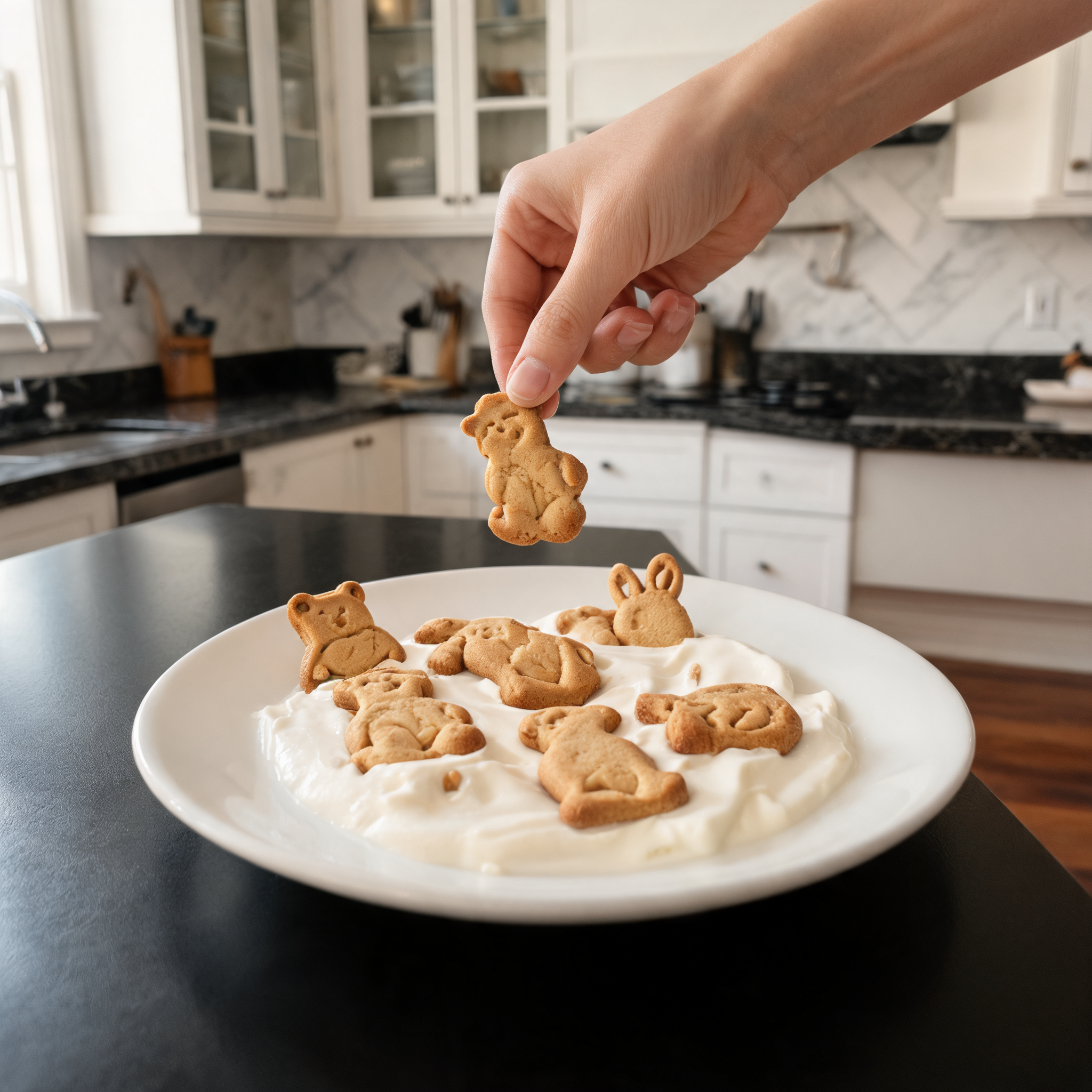 Yogurt Soffice ai Biscotti Animali - Ricetta Proteica