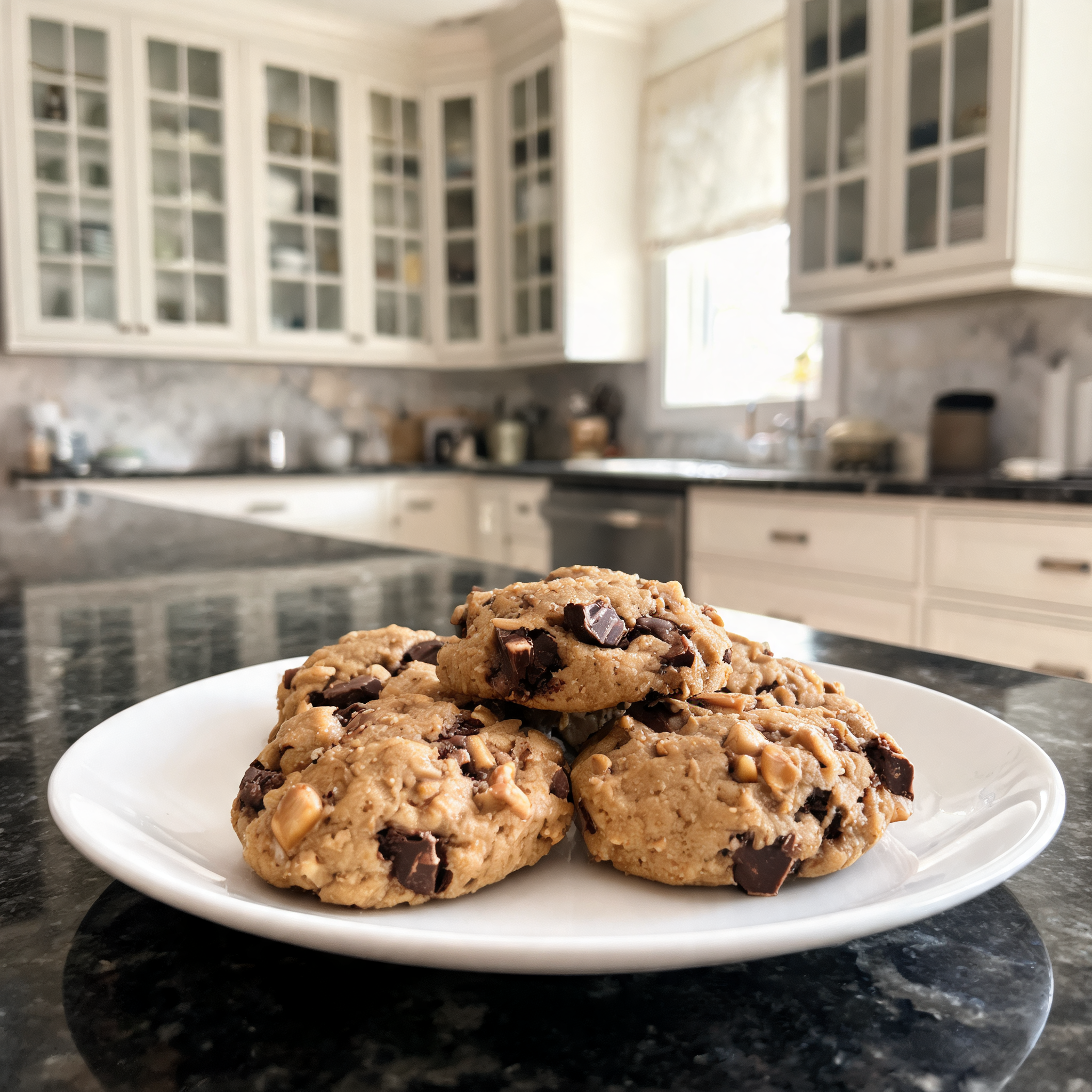Biscotti Burro di Arachidi e Cioccolato - Ricetta Proteica