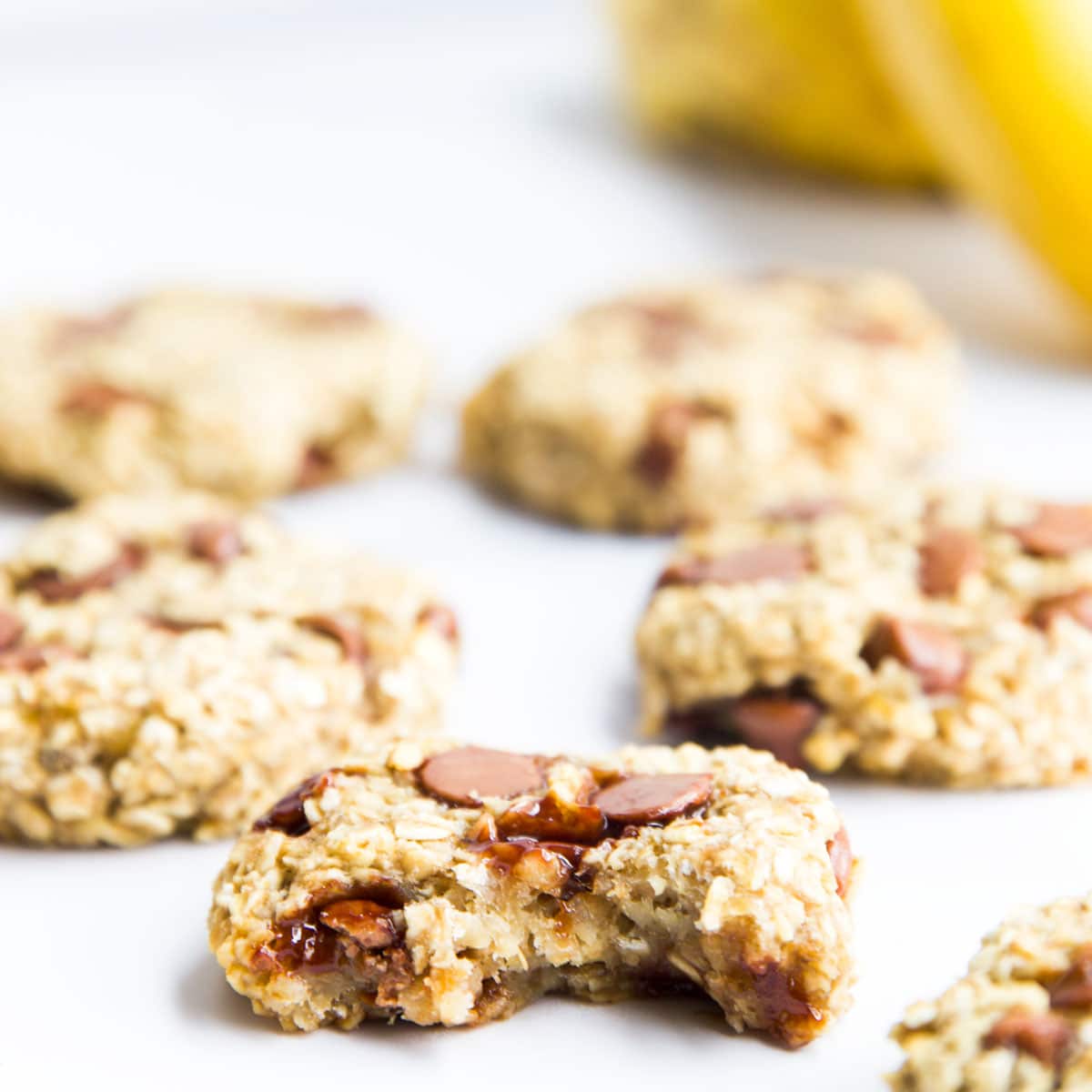 Biscotti salutari di farina d'avena e banane