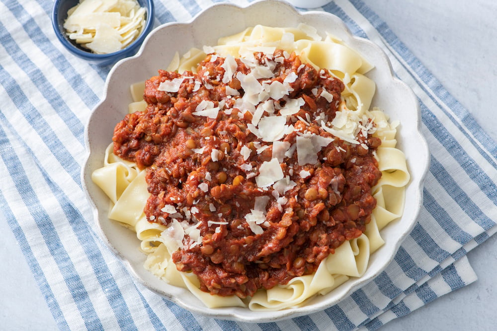 Bolognese Di Funghi Lenticchie