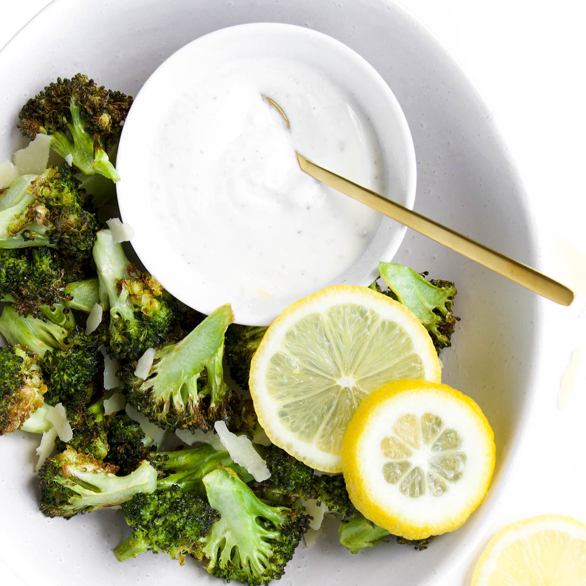 Broccoli con friggitrice ad aria