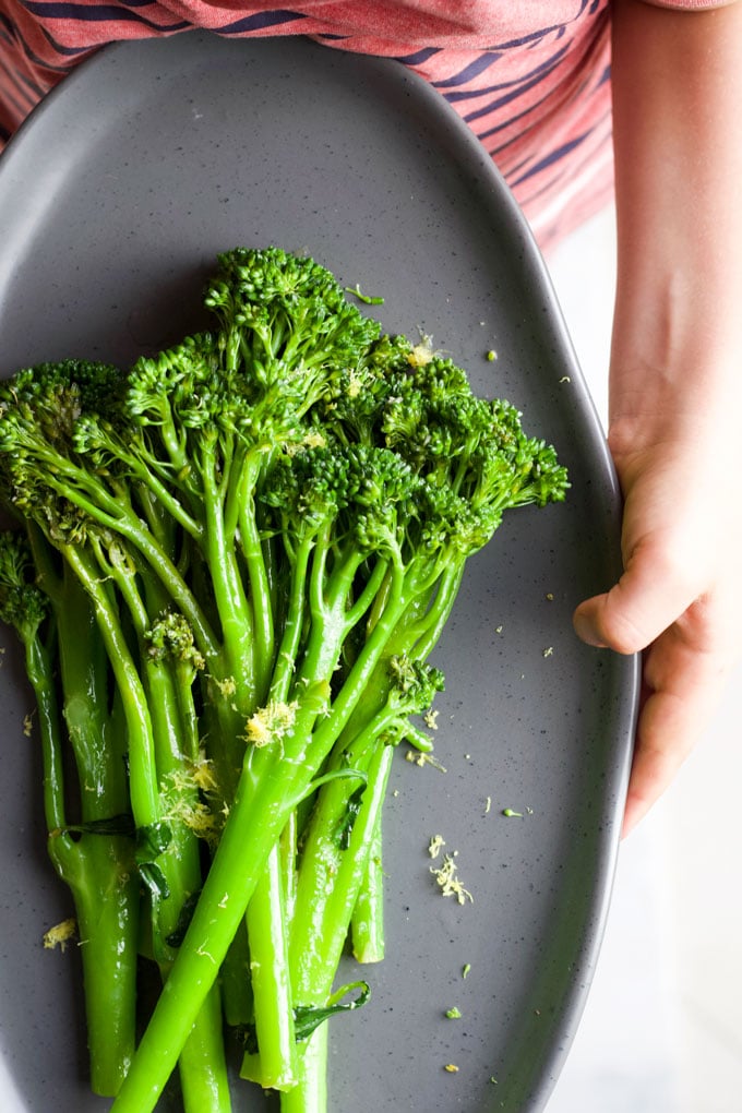 Broccolini Saltati Con Aglio E Limone
