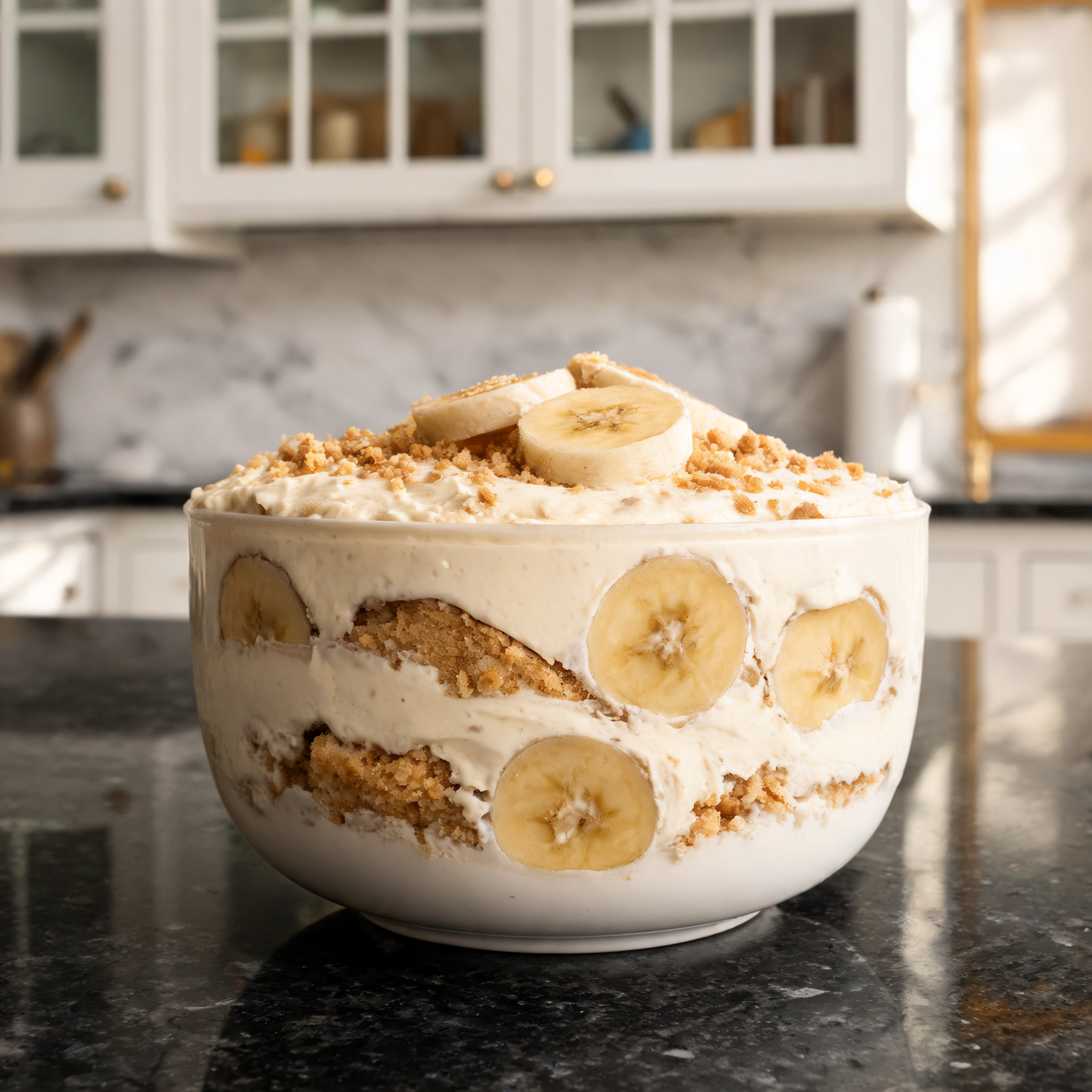 Budino banana e biscotto: ricetta proteica golosa