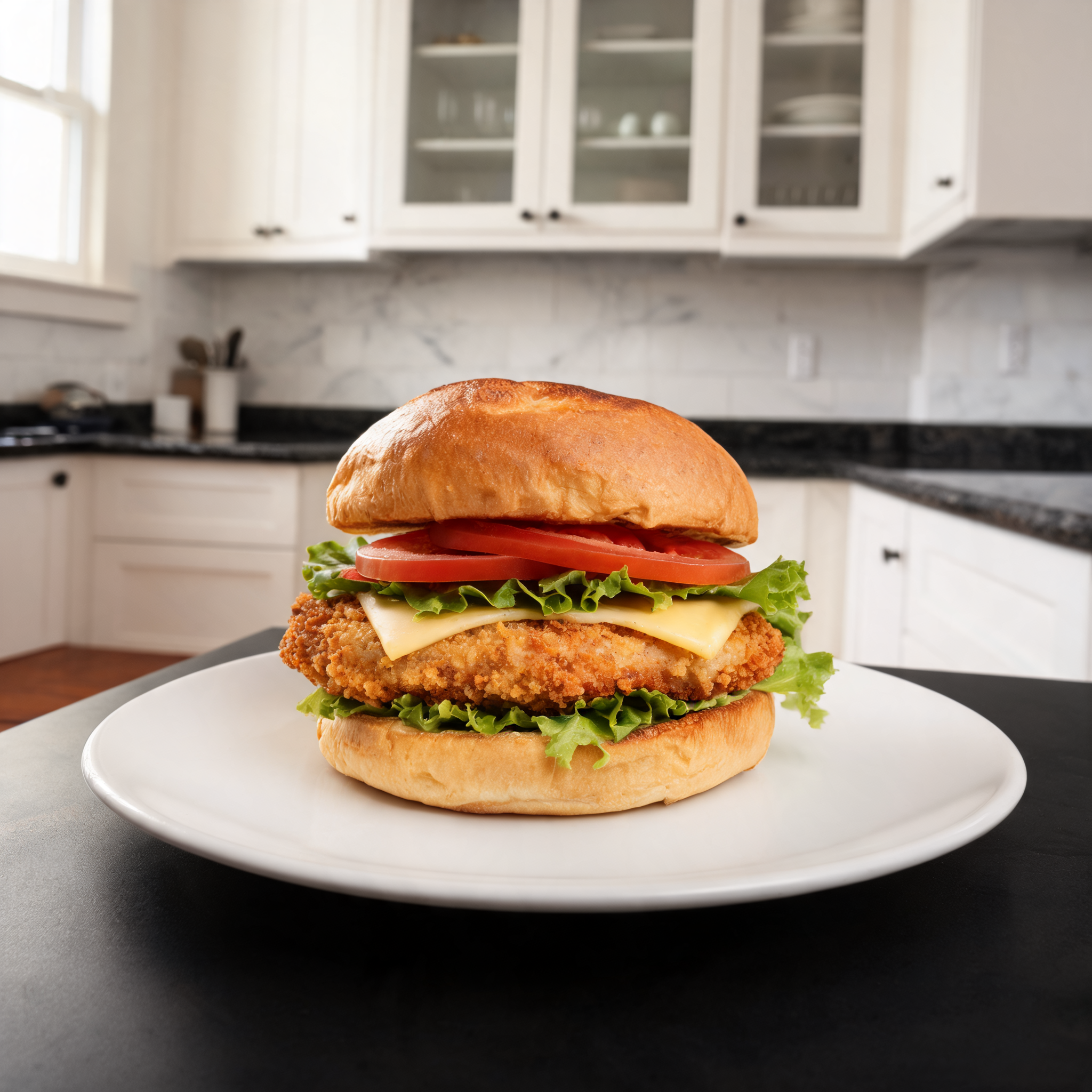 Burger di Petto di Pollo Croccante - Versione Proteica
