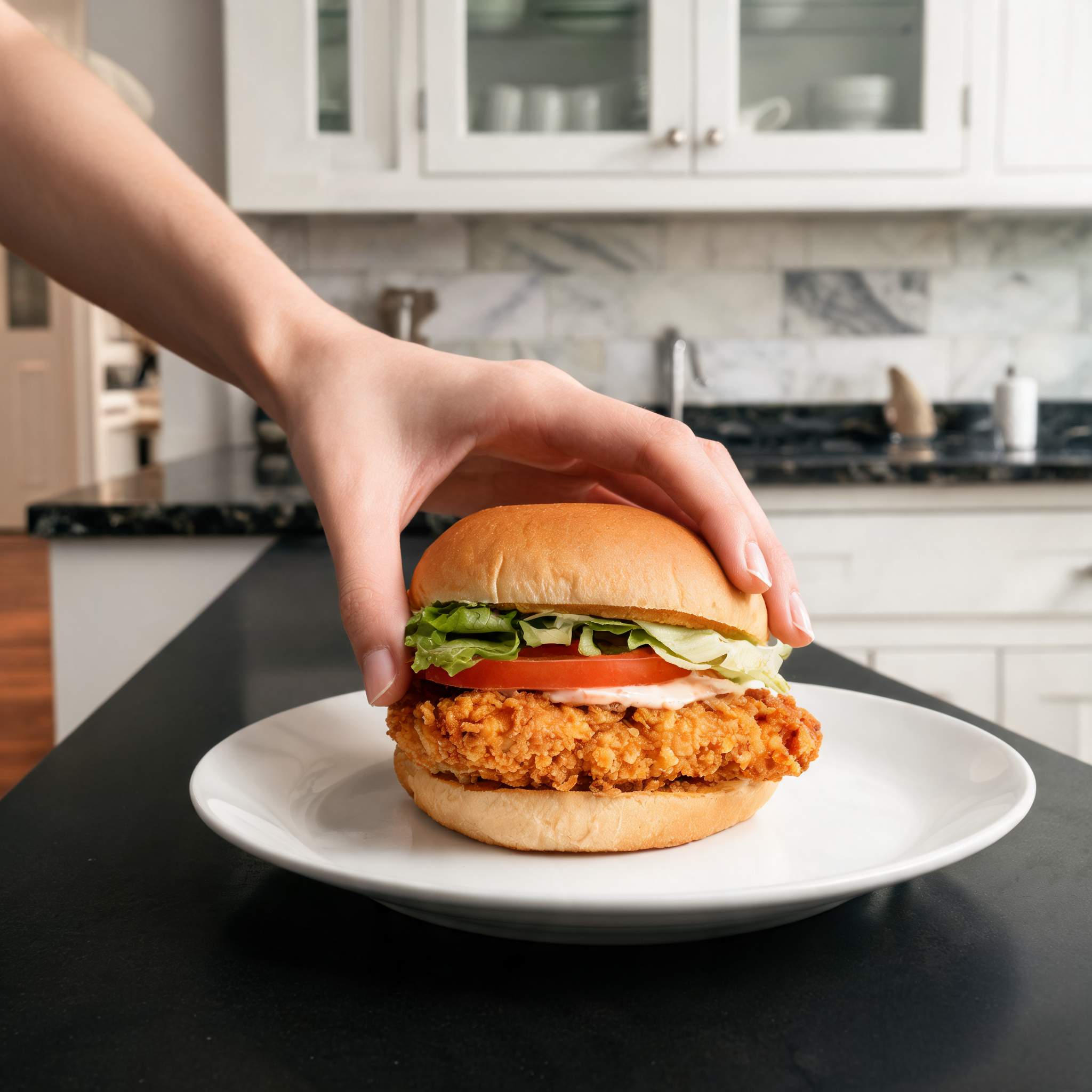 Burger di Pollo Croccante fatto in Casa - la Versione Light