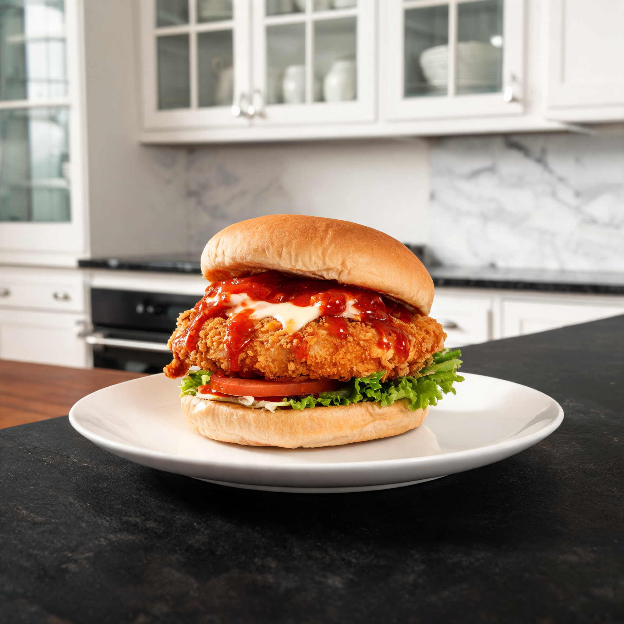 Burger Piccante al Pollo Croccante - La Ricetta Proteica che Spacca