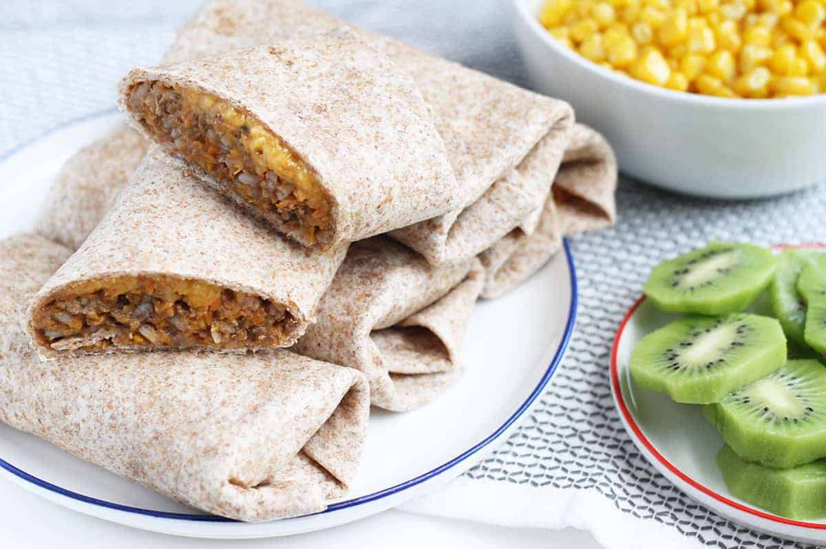 Burritos di manzo con verdure a cottura lenta (opzioni anticipate)