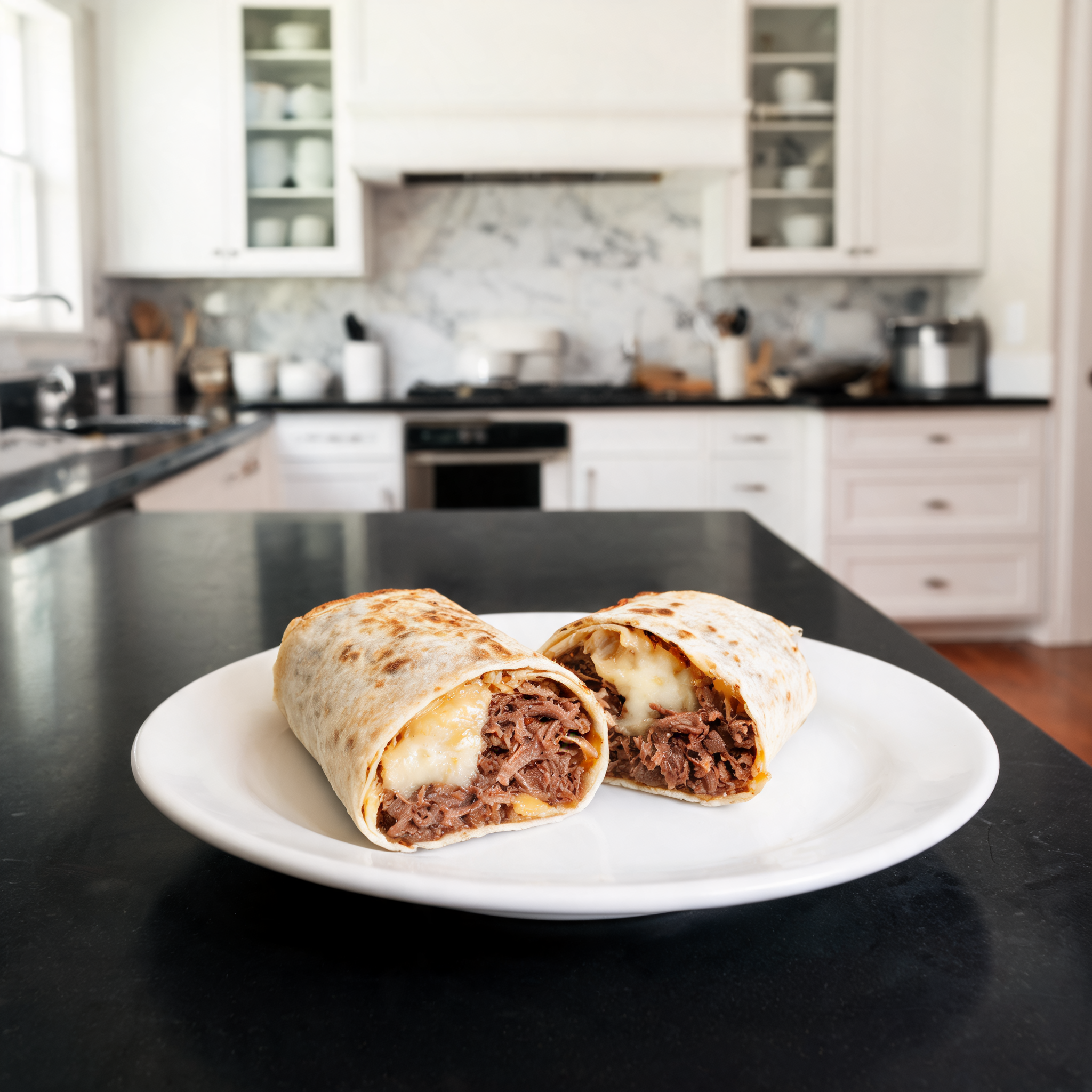 Burritos Proteici al Formaggio e Manzo - La Colazione dei Campioni