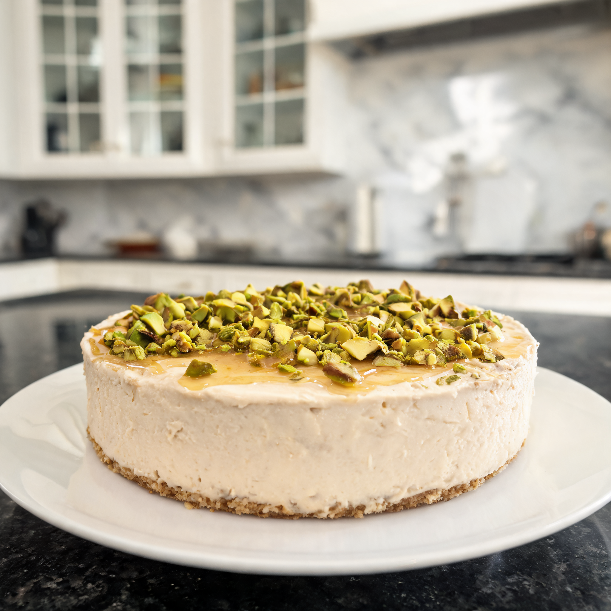 Cheesecake al Pistacchio Proteico - No Forno
