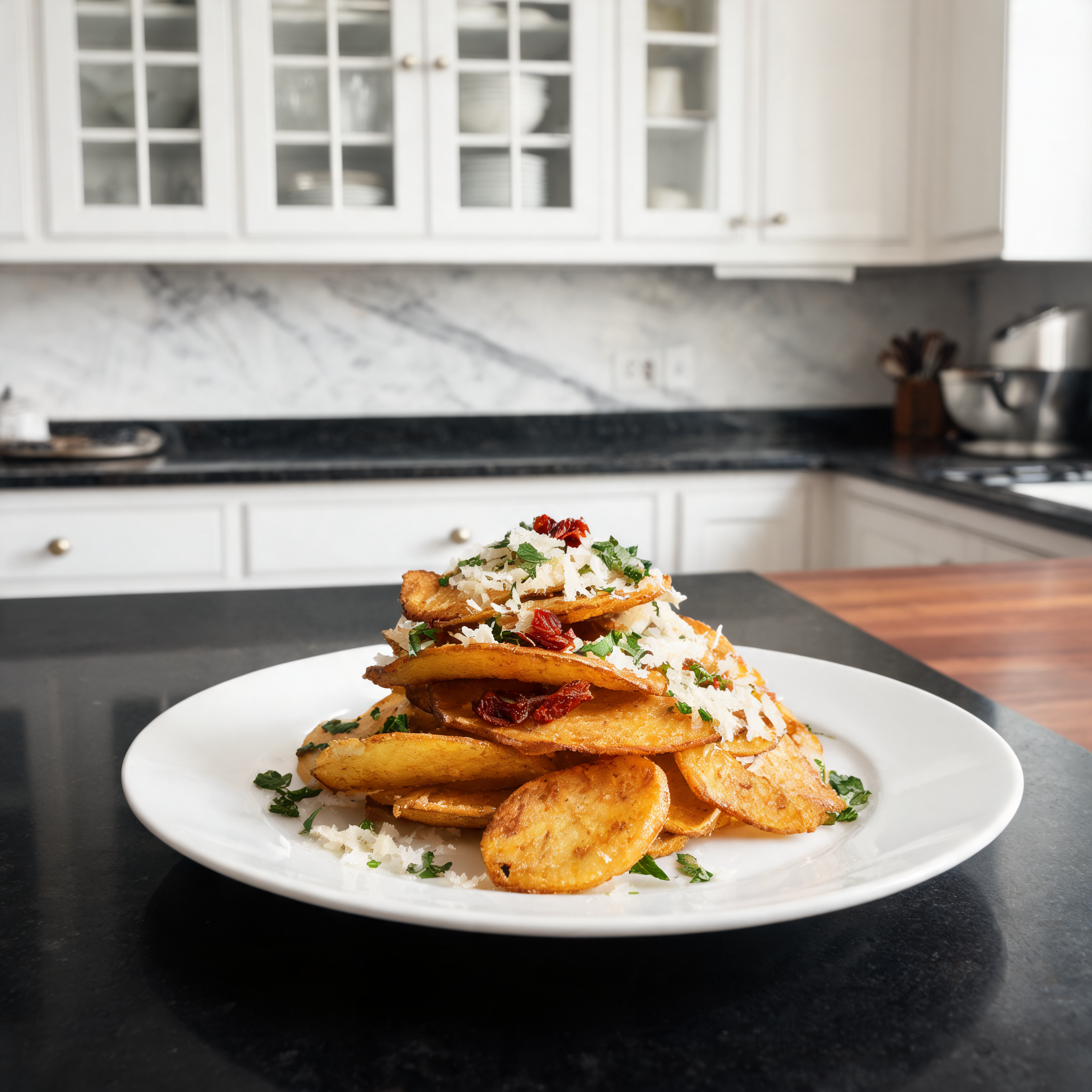 Chips Fatte in Casa: Sale e Aceto Light (Solo 250 Calorie!)