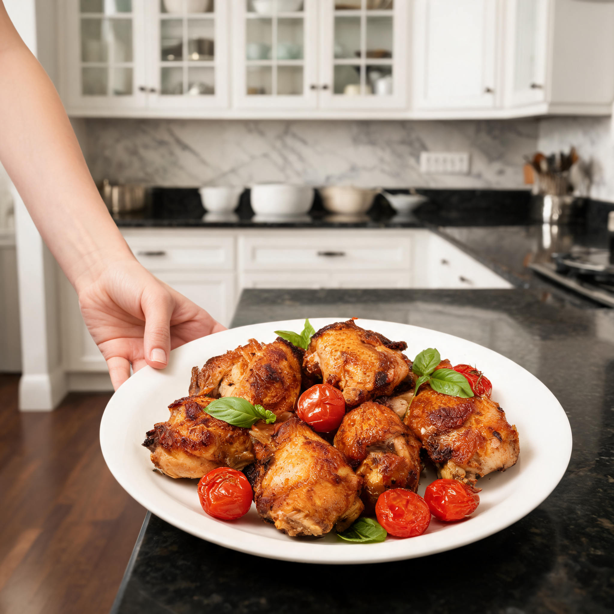 Ciotole di Pollo Croccante ad Alto Contenuto Proteico