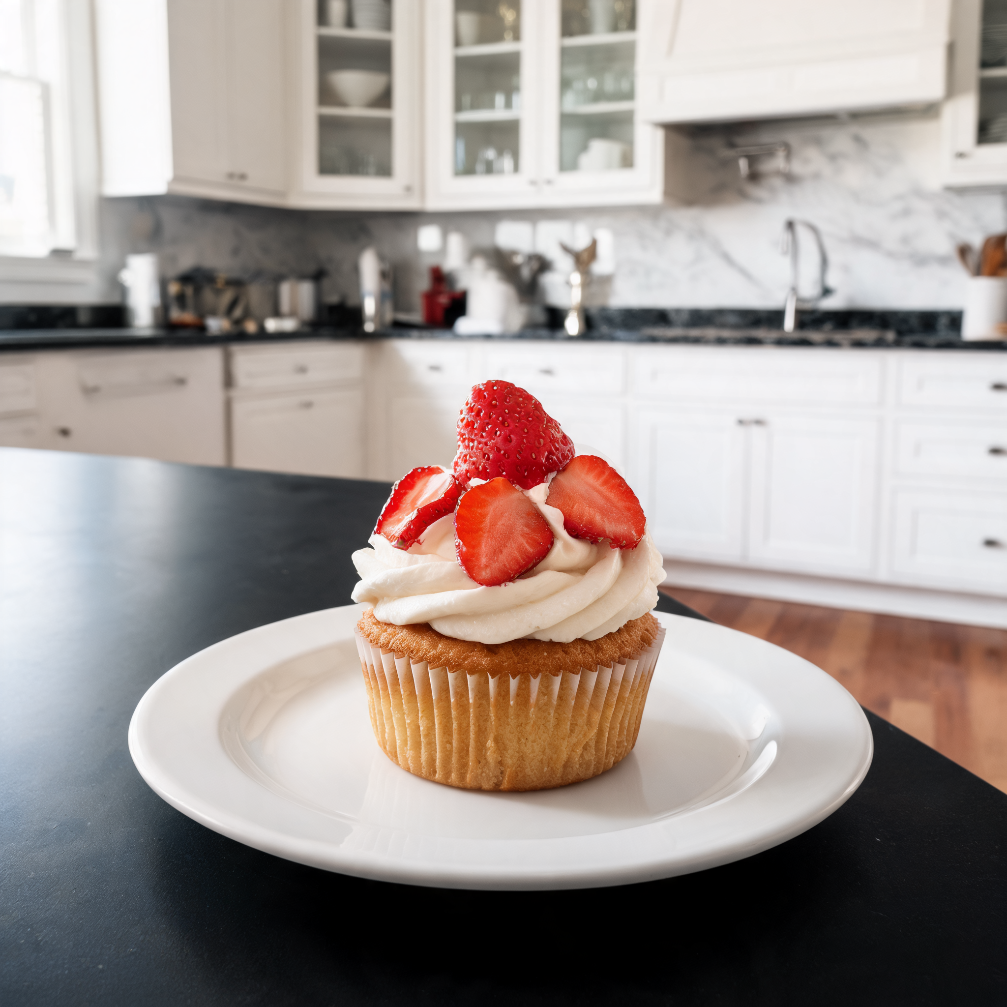 Cupcake alle Fragole con Crema Proteica - Ricetta Senza Forno