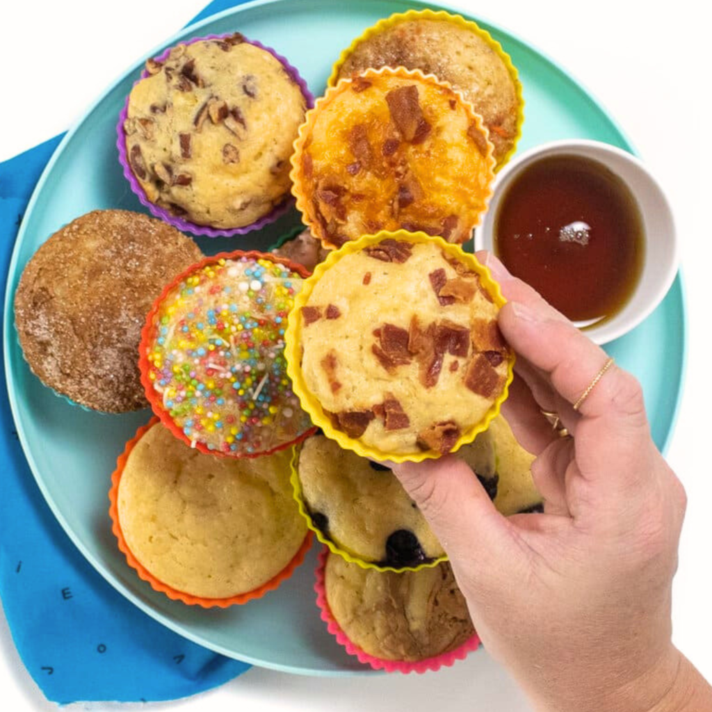 Muffin per pancake fai da te amati dai bambini (25 minuti)