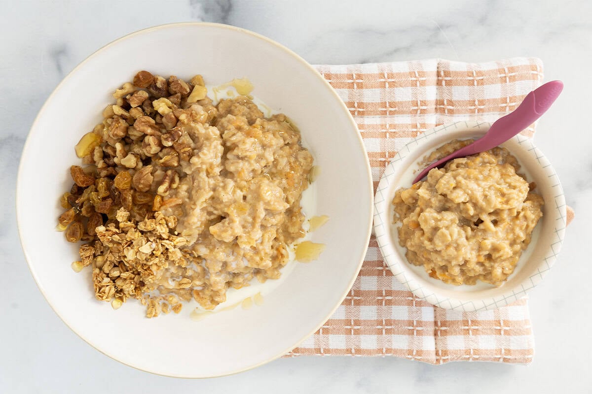 Farina d'avena di patate dolci