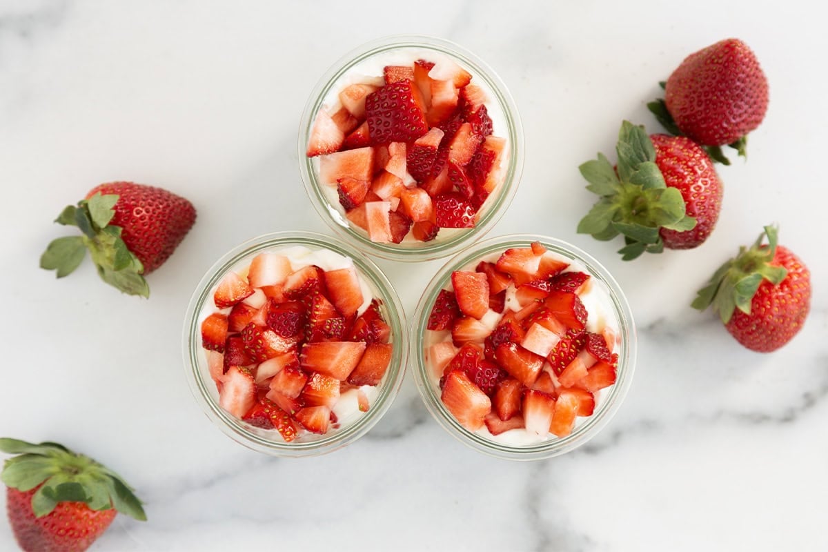 Fragole e panna facili