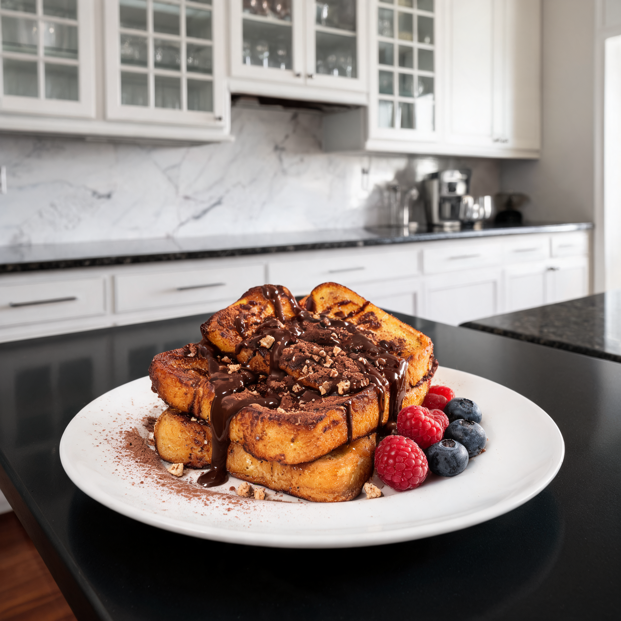 French Toast al Cioccolato Ricco di Proteine