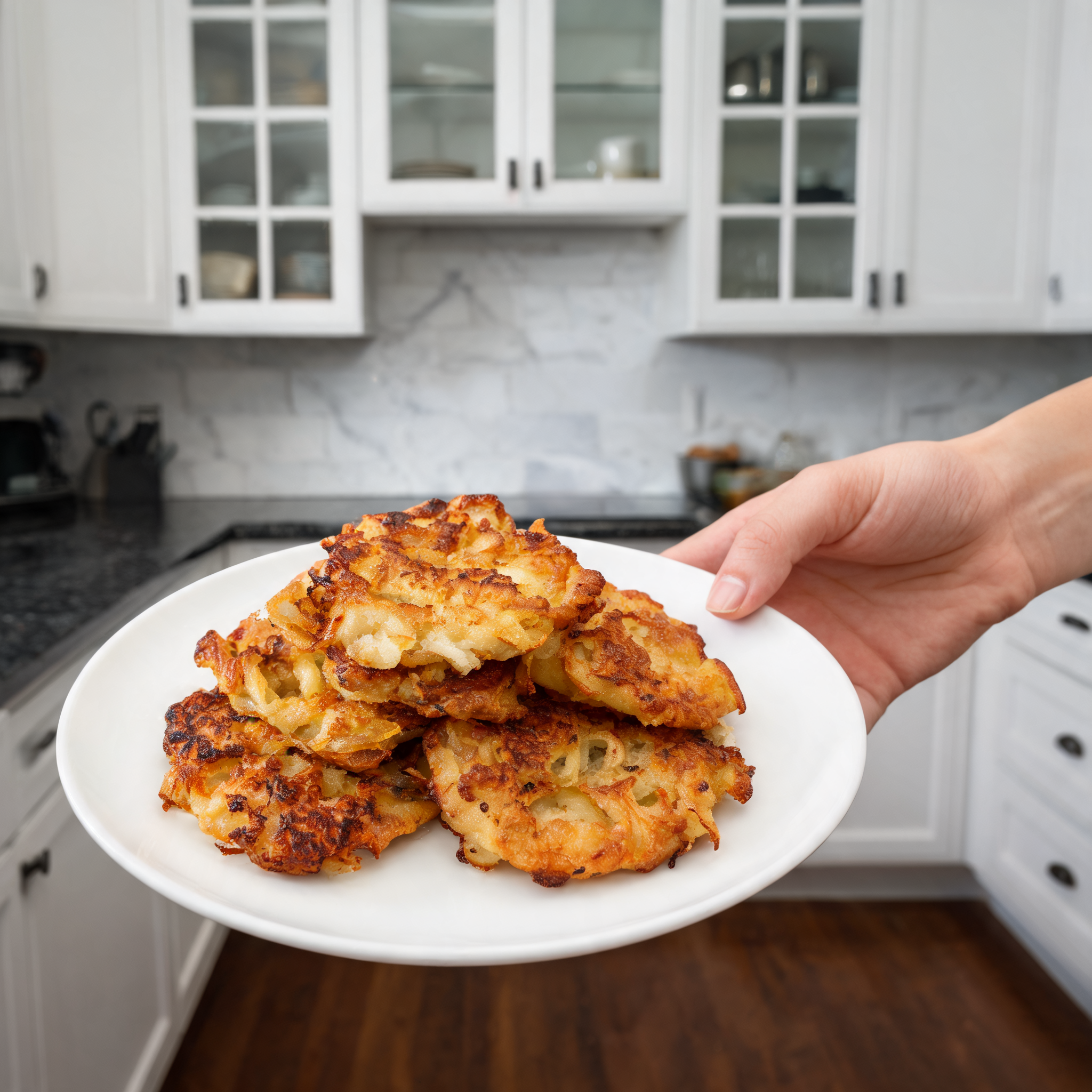 Frittelle di patata croccanti e leggere (73 calorie!)