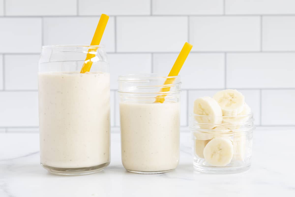 Frullato di banane con latte