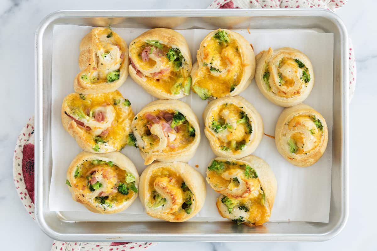 Girandole di broccoli e formaggio