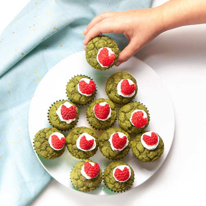 Mini Muffin Grinch per neonati e bambini piccoli