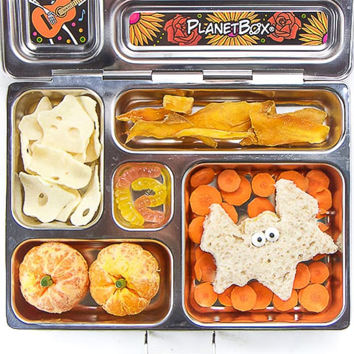 Pranzo scolastico sano di Halloween per bambini (antiallergico!)