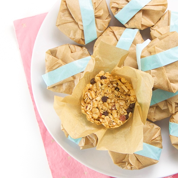 Barrette di muesli da portare con sé per neonati e bambini