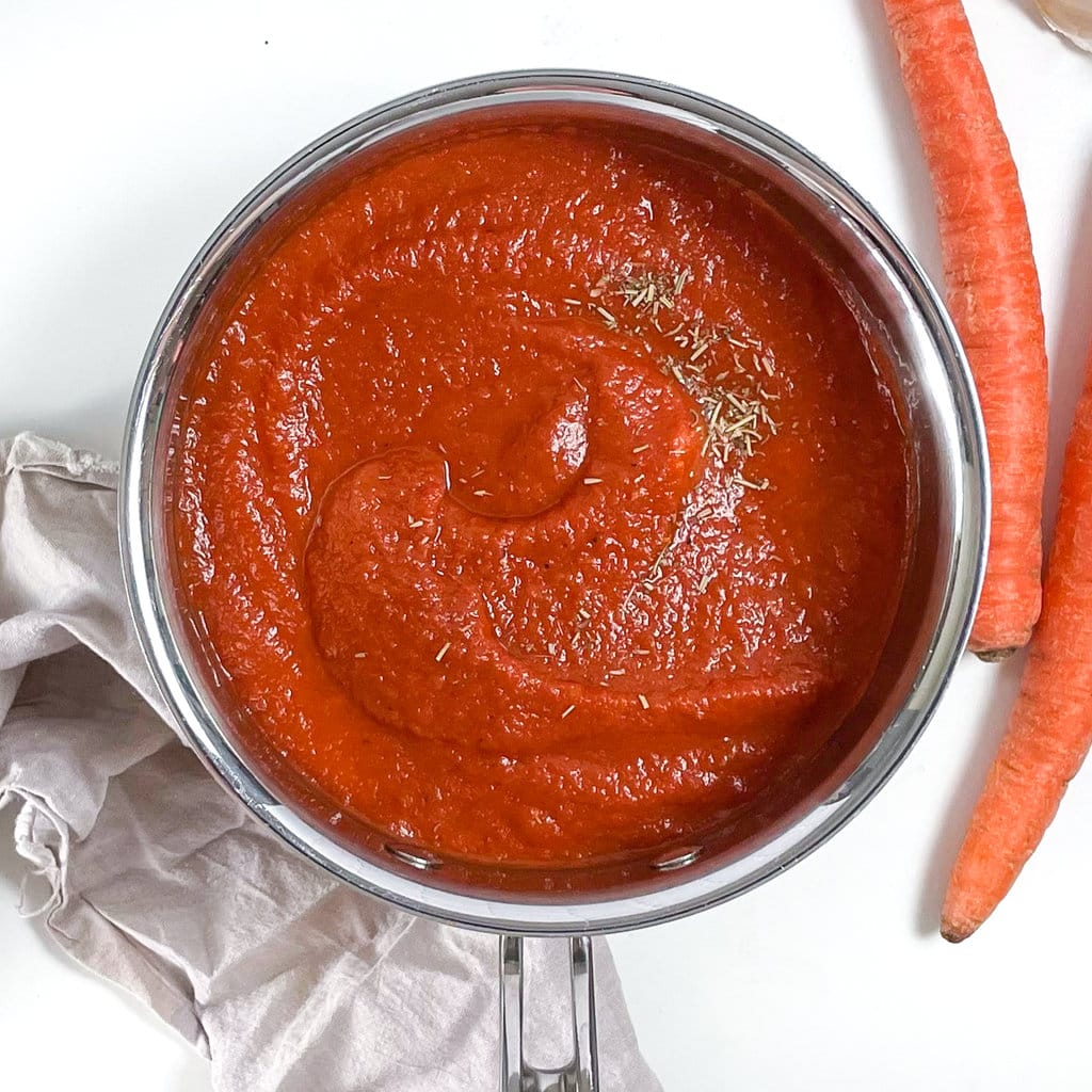 Salsa per pizza vegetariana nascosta (15 minuti)