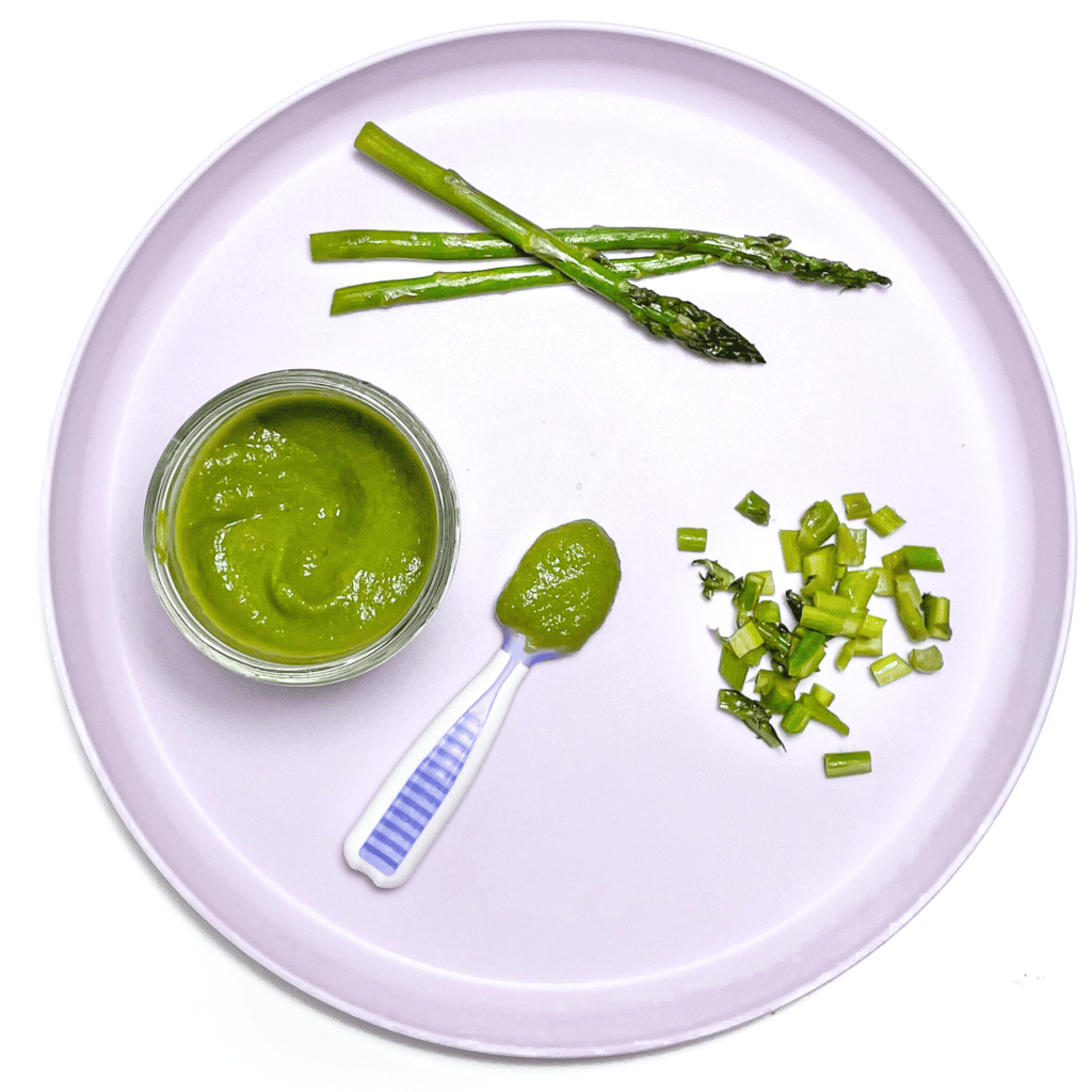Omogeneizzati Asparagi e Menta (purea e svezzamento guidato dal bambino)