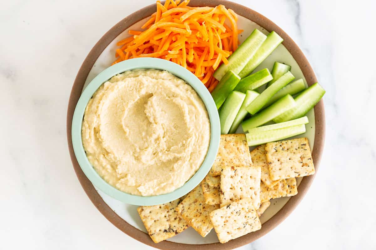 Hummus fatto in casa (senza Tahini) in 5 minuti