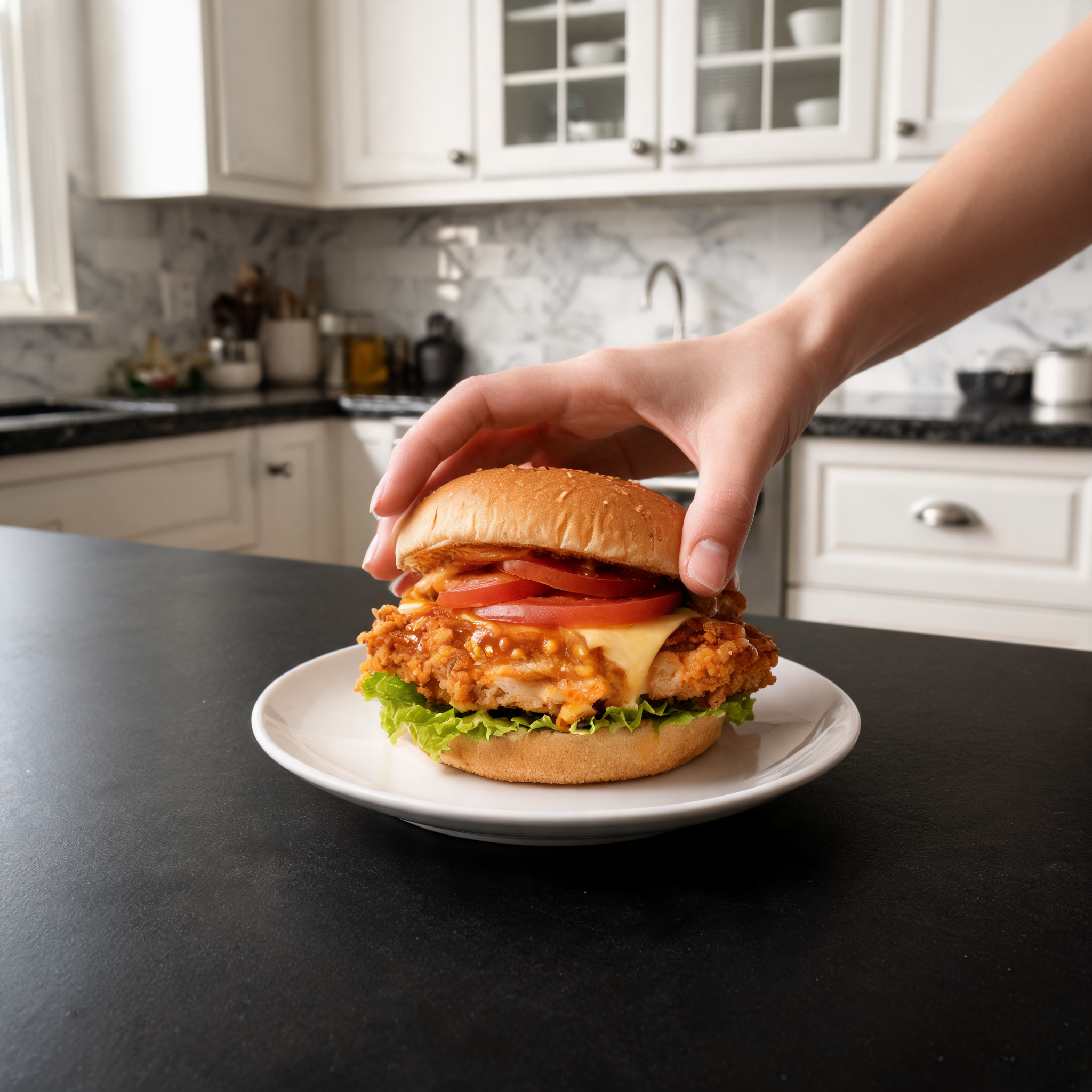 Il Mega Burger di Pollo Proteico - La Sfida al Fast Food