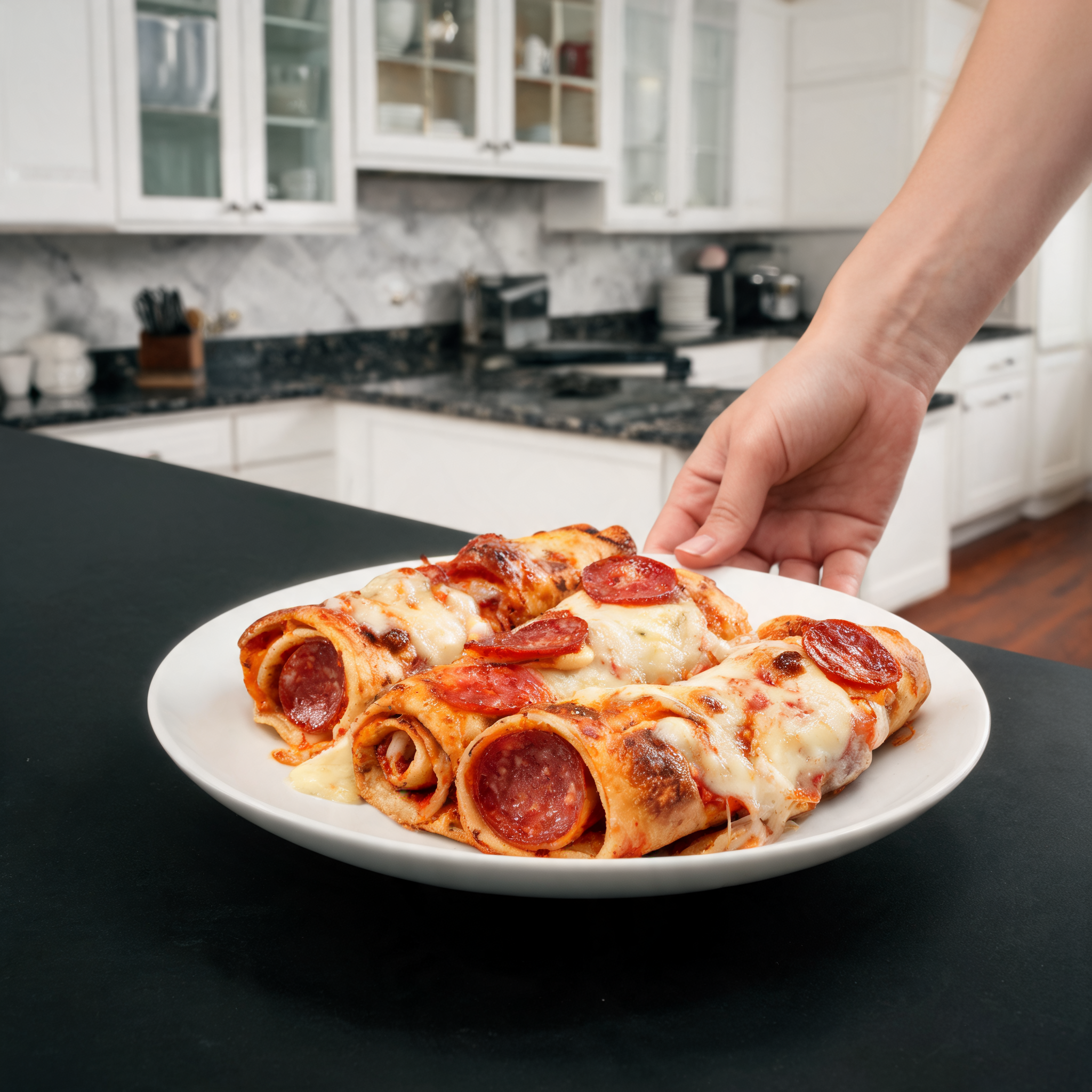 Involtini di Pizza al Peperoni - Proteici e Leggeri