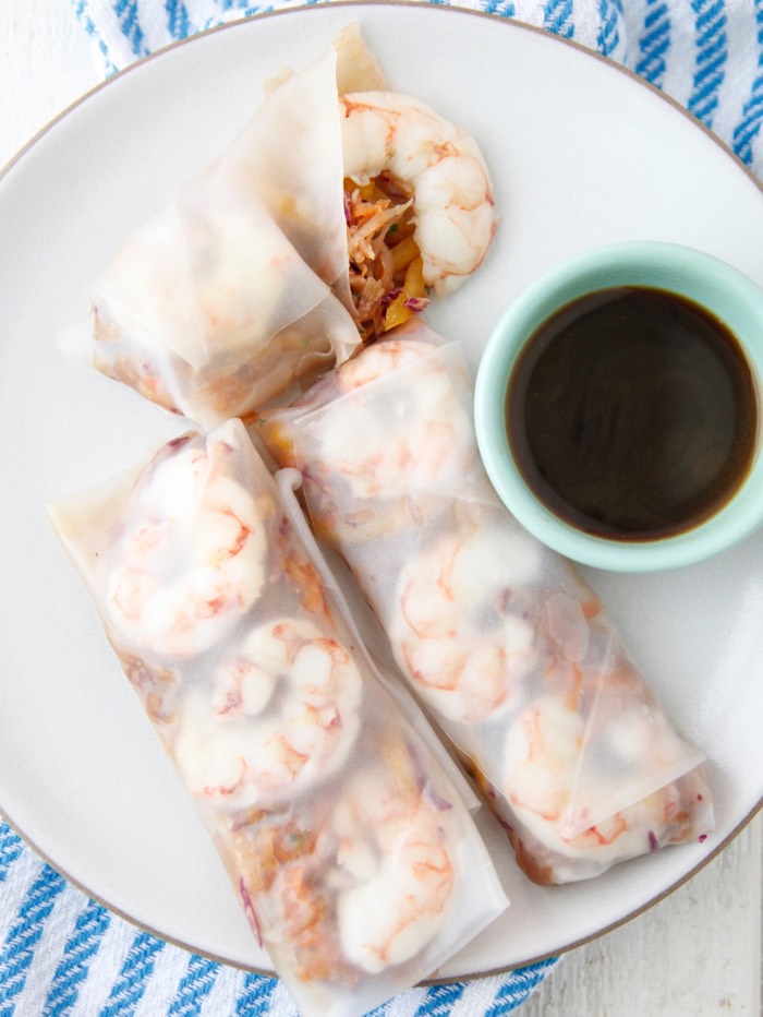 Involtini primavera asiatici Slaw