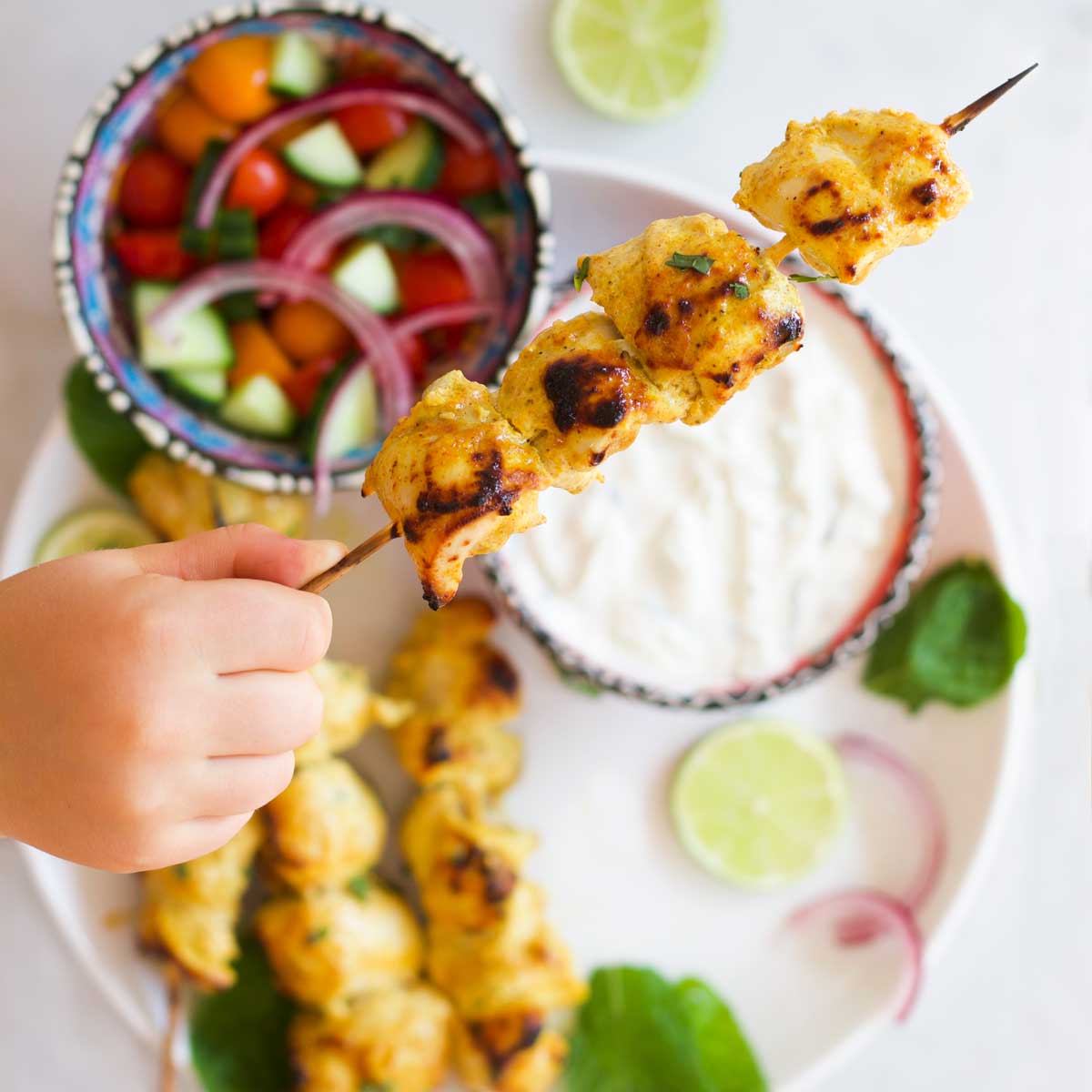 Kebab di pollo Tikka
