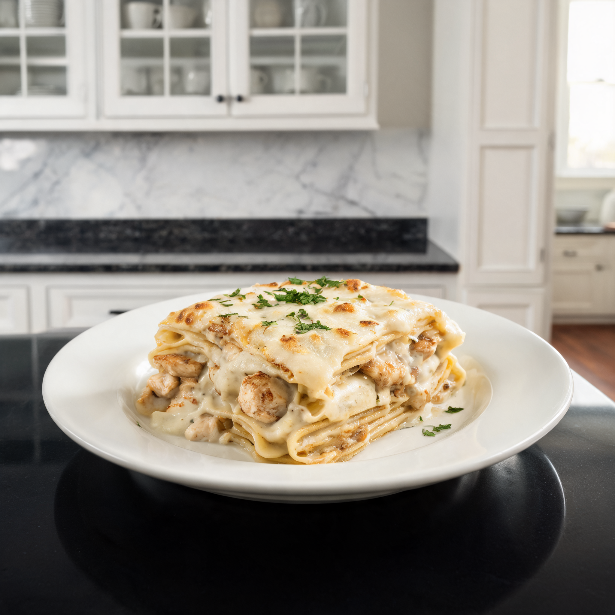 Lasagna Alfredo al Pollo: La Bomba Proteica