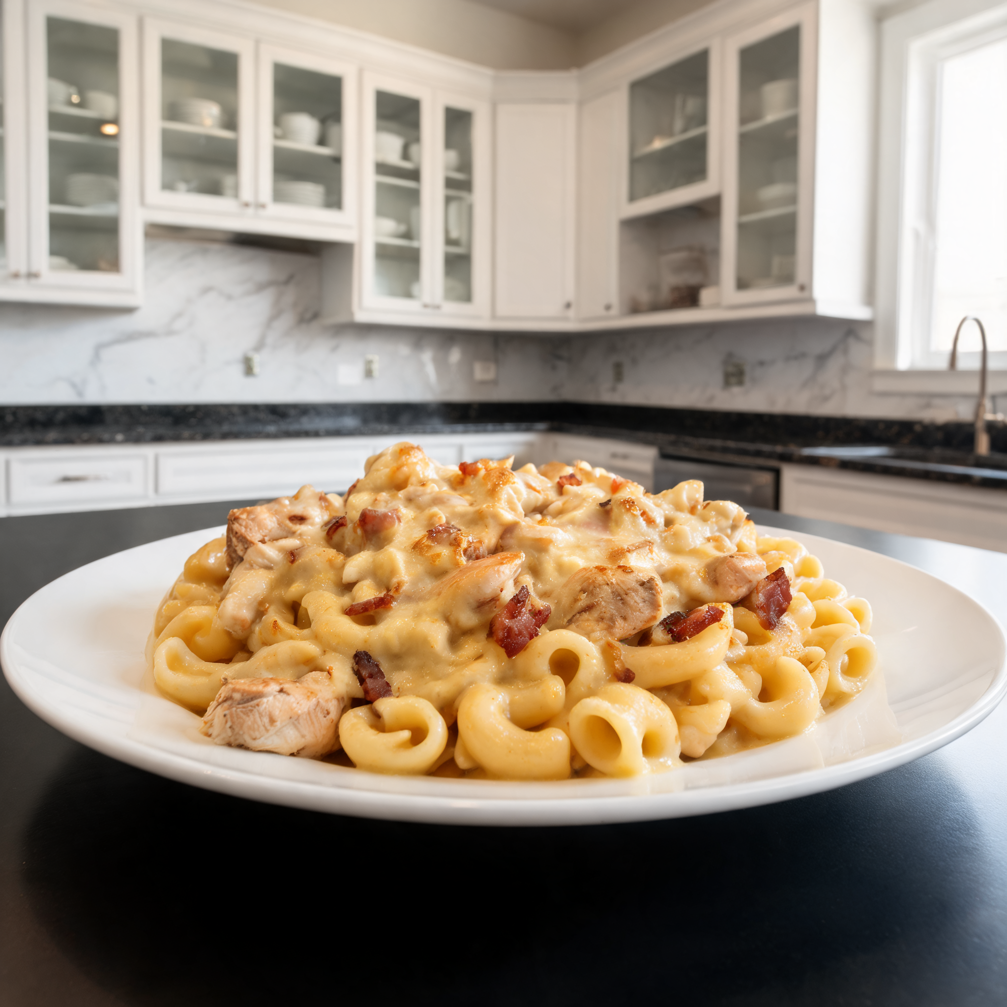 Mac and Cheese al Pollo e Pancetta - La Ricetta Proteica che Ti Conquista