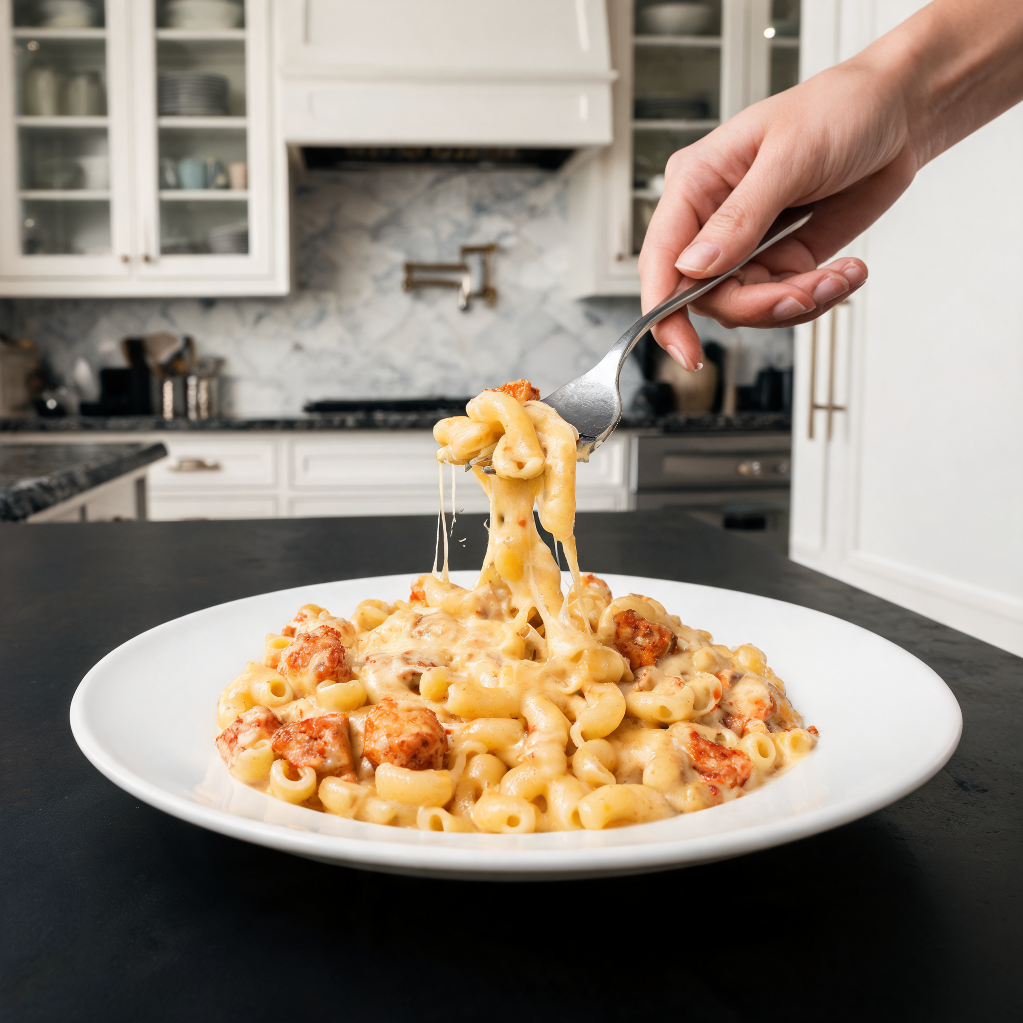 Mac and Cheese al Pollo Piccante - Ricetta Proteica