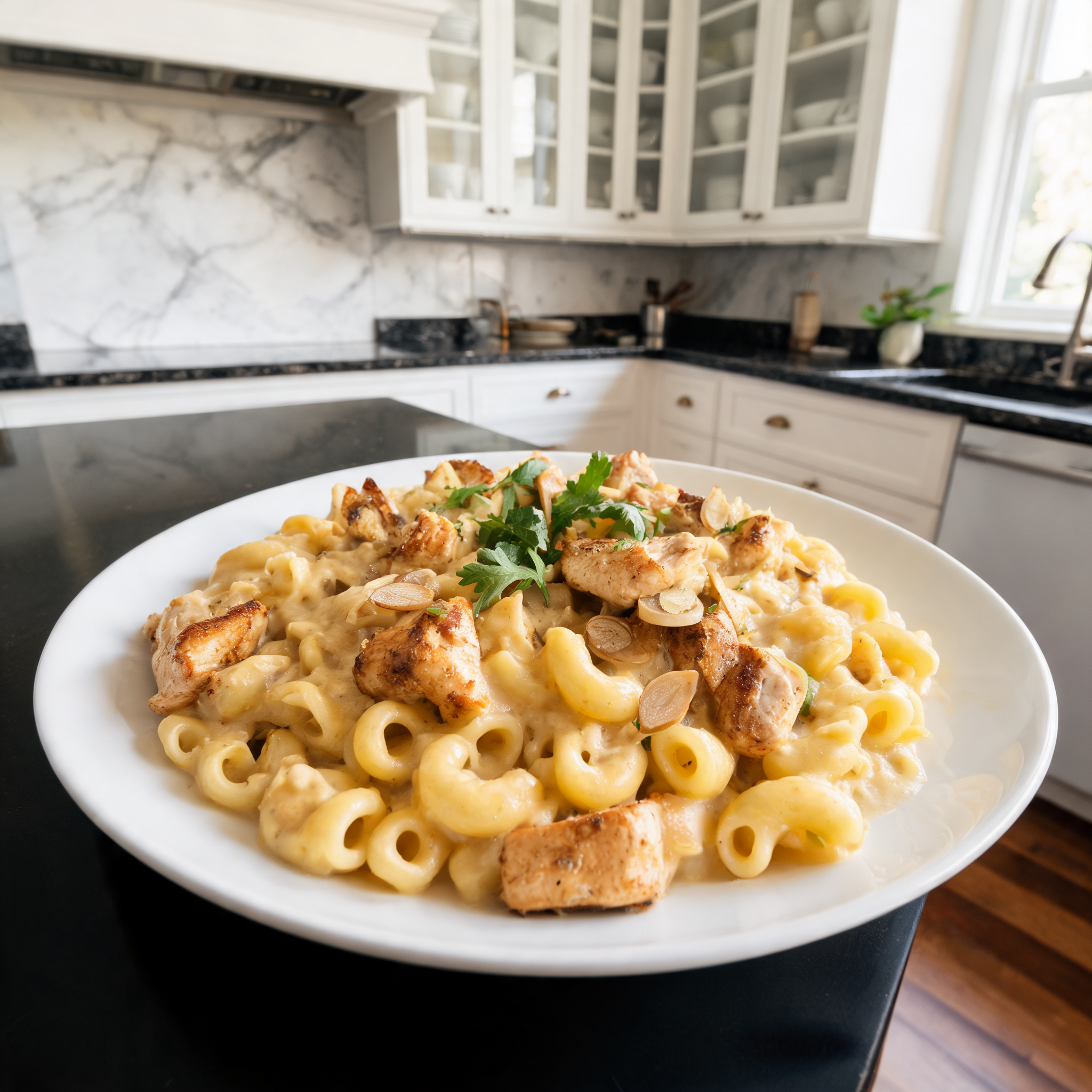 Mac & Cheese al Miele e Aglio con Pollo - Proteico e Buonissimo